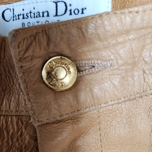Christian Dior Leather Pants Vintage READ - Picture 4 of 17